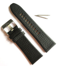 DIESEL Original Ersatzband Lederarmband DZ4182 Uhrband Schwarz watch strap 27 mm