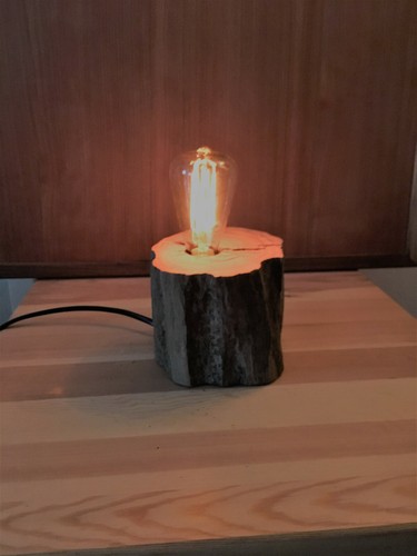 Lampe aus schwemmholz - aus, /