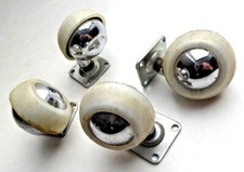 4 Stück Lenkrollen mit Kugellager Stahlrollen mit Kunststoff-Laufflächen