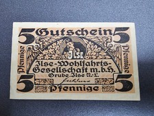 GRUBE ILSE NOTGELD 5 PFENNIGE