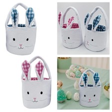Osterhasen Korb mit Hasenohren Dekoration süß Geschenktüte Aufbewahrungskorb