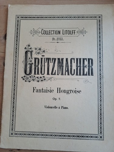 Noten cello grützmacher - cello,,