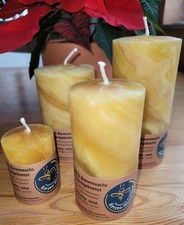 Bienenwachskerze handgeknetet