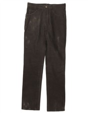 Vintage Herren Slim Lederhose