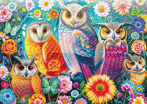 Puzzle eulen und - puzzle, t.)