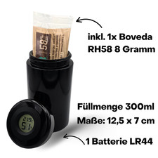 Violettglas Mironglas Dose mit