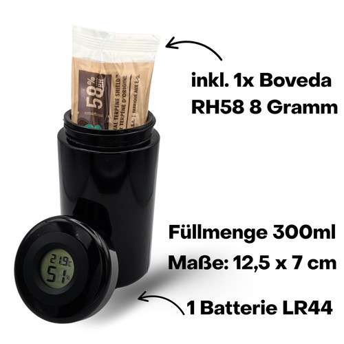 Violettglas mironglas dose - dose, mit
