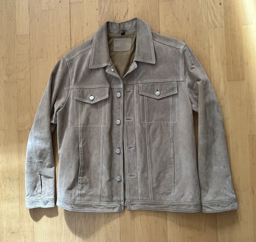 Wildlederjacke beige leder - wildlederjacke, *