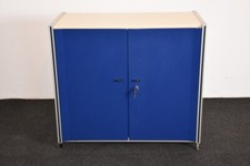 Sideboard 2OH, Ahorn/blau, 2x Flügeltüren, gebraucht