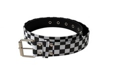 Gürtel Schwarz/Weiß Karo