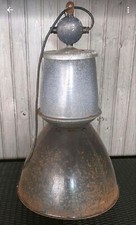 XXL Loft Hängelampe Vintage Lampe 83cm Industrie Look Emaille Metall Shabby Chic