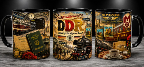 Ddr tasse schwarz - tasse,