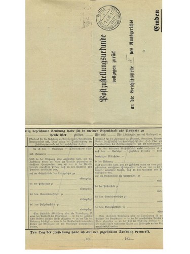 Landpoststempel remels über - landpoststempel,