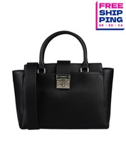 UVP175€ TWINSET beschichtete Handtasche groß schwarz Logo abnehmbarer Riemen