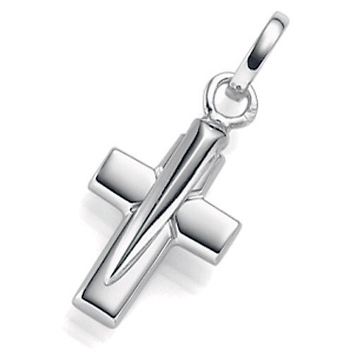 Pendant cross from - 585, real