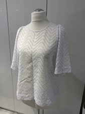 Seidensticker ** Bluse ** Lochstickerei ** 38 ** TOP ** weiß **