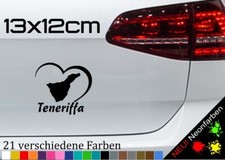 Teneriffa Herz Aufkleber