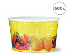600x Eisbecher Pappe 260ml