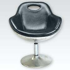 Clubsessel Leder Sessel Wohnzimmer Loungesessel Schwarz Cocktailsessel Drehstuhl