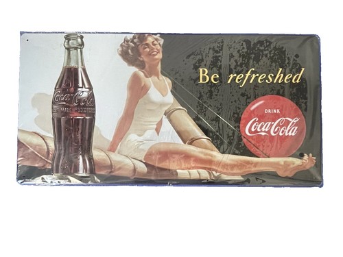 Original coca cola blechschild - coca-cola,