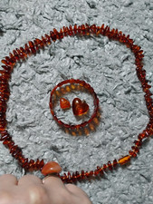 Modeschmuck bernsteinfarben