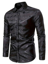Satin hemd Herren M