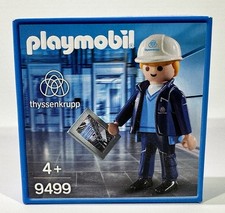Playmobil thyssenkrupp Aufzugsmonteur 9499 Neu & OVP Sonderfigur Werbefigur RAR