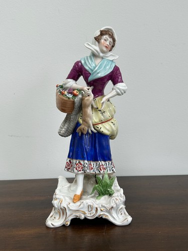 Antike porzellanfigur chelsea - porzellanfigur,