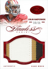 2014 Panini Flawless - Colin Kaepernick - Patches Emerald Set - Ruby 10/15  #39