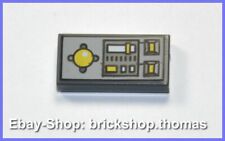 Lego Computer Fliese Kachel - 3069bpc1 - 1x2 Tile Control Panel - NEU / NEW