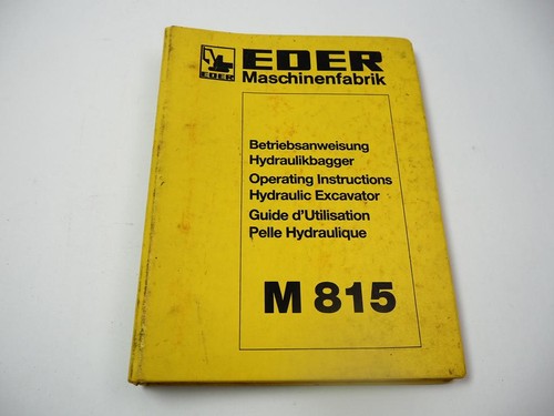 Eder m815 hydraulikbagger - m815,