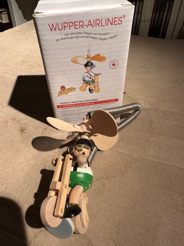 Radfahrer wippfigur aus - aus, holz
