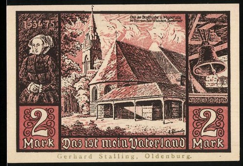 Notgeld jever 1921 mark - jever, 2
