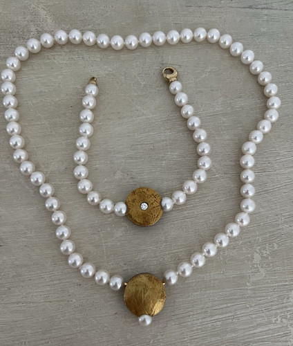 Collier aus perlen - perlen, armband