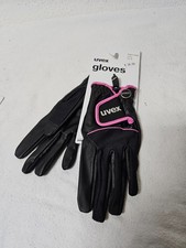 UVEX Reithandschuhe schwarz-PINK Größe 6 / Neu mit Etikett