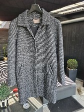 Orsay Kurzmantel Mantel schwarz/hellgrau Gr. 38