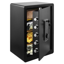 Safe Tresor Schranktresor mit Digital Tastatur & Schlüsselschloss Alarmanlage