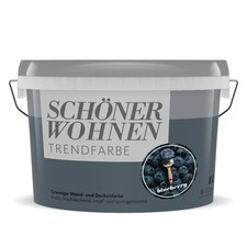 SCHÖNER WOHNEN Trendfarbe Wandfarbe Deckenfarbe blueberry 1 l