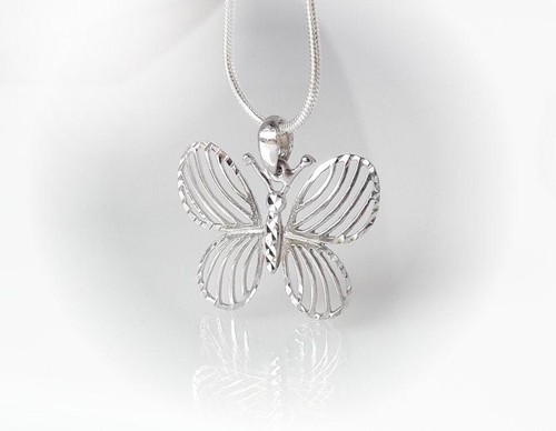 Schmetterling anhänger silber - schmetterling,