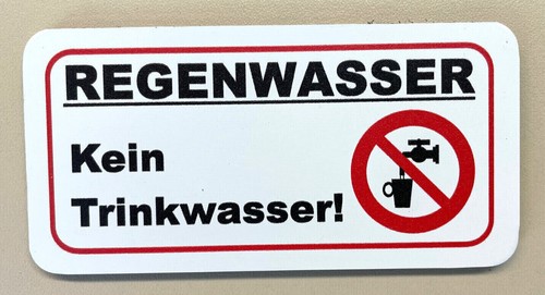 Regenwasser kein trinkwasser - regenwasser,
