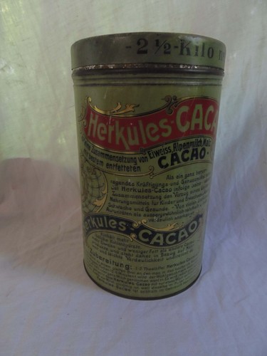 Grosse alte blechdose herkules - alte,