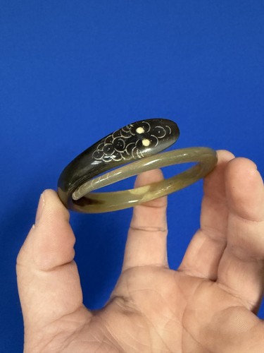 Antik horn armreif - horn,