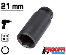 KRAFT Power Schlagschrauber Nuss 1/2" Stecknuss 21 mm Steckschlüssel 6-Kant Lang