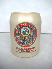 Original Werbe-Bierkrug 0,5 Liter "ST.GEORGEN BRÄU KELLER BIER BRAUEREI" Werbung