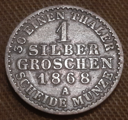Preussen silbergroschen 1868 - preussen,