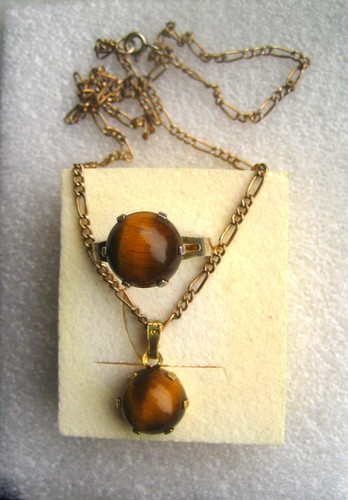 Ring anhänger an - +, kette