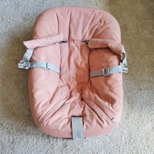 Stokke Tripp Trapp Newborn Set Liege Kippbar für Hochstuhl Coral Rosa Baby Wanne