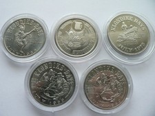 Kanada 5 Stück Klondike Dollar 1968-69-69-70-73