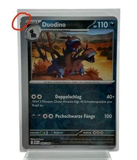 Pokemon Duodino Miscut Offcenter Error Deutsch 066/086 Weiße Flammen Near Mint