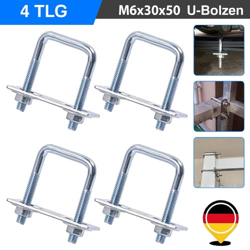 M6x30x50mm bolt bolzen - 4x,